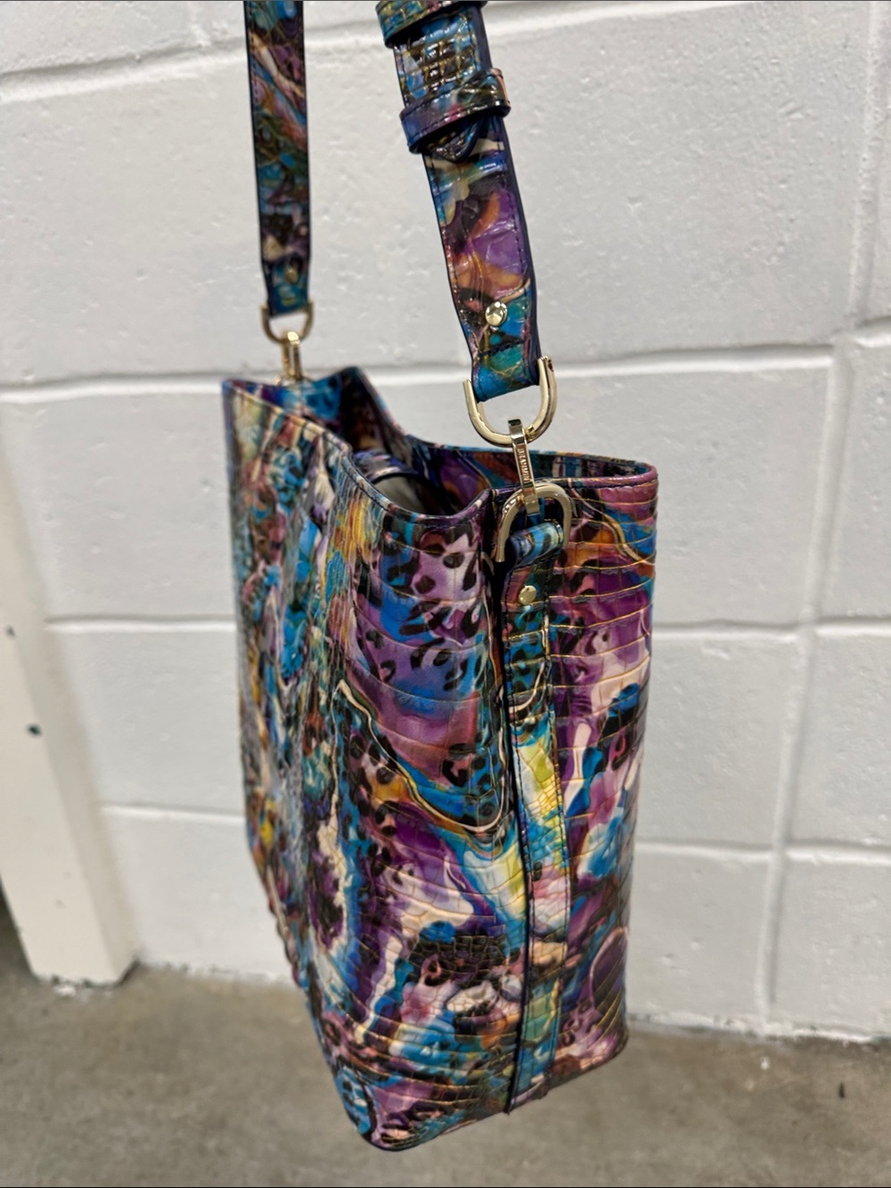 Brahmin “Celina Euphoria” Textured Leather Shoulder Bag - Picture 5 of 8
